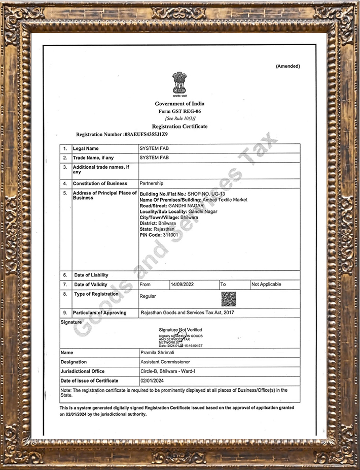 GST Certificate